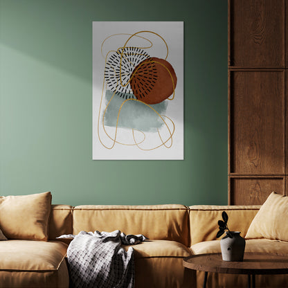 WRAPPED IN SHAPE Quadro em tela vertical