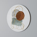 WRAPPED IN SHAPE Round Wall Art