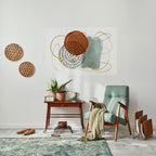 WRAPPED IN SHAPE Peel and Stick Horizontal Poster