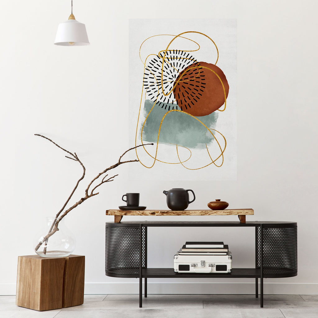 WRAPPED IN SHAPE Peel and Stick Vertical Poster