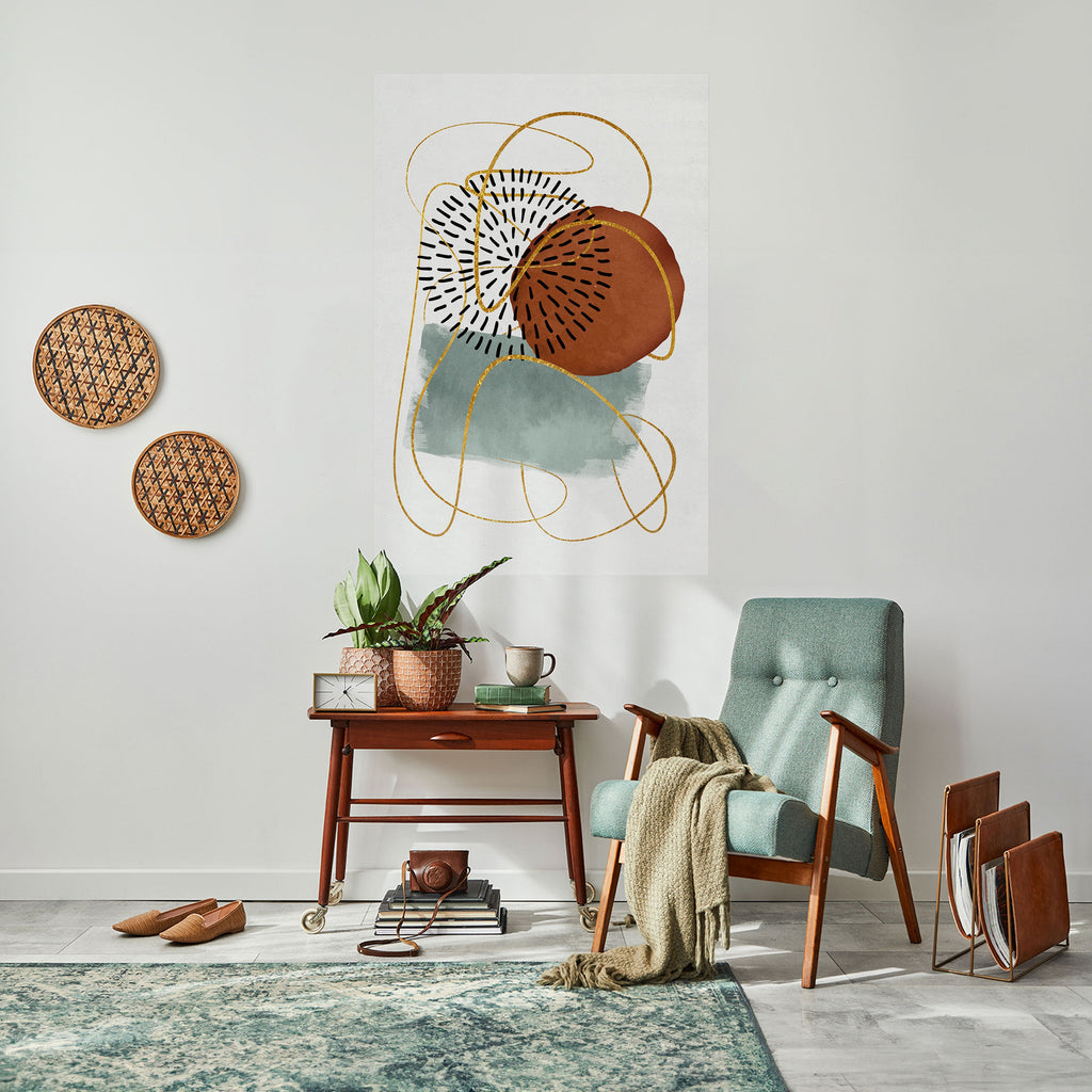 WRAPPED IN SHAPE Peel and Stick Vertical Poster