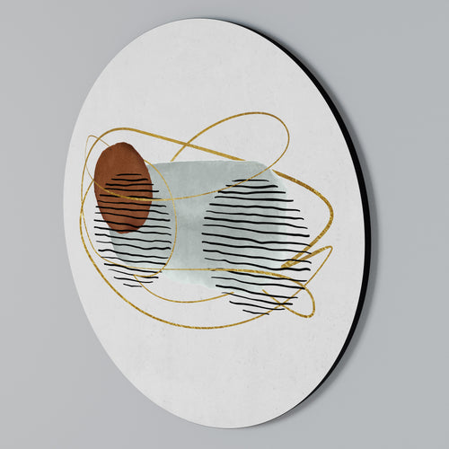 WRAPPED IN MOULD Arte de Parede Redonda