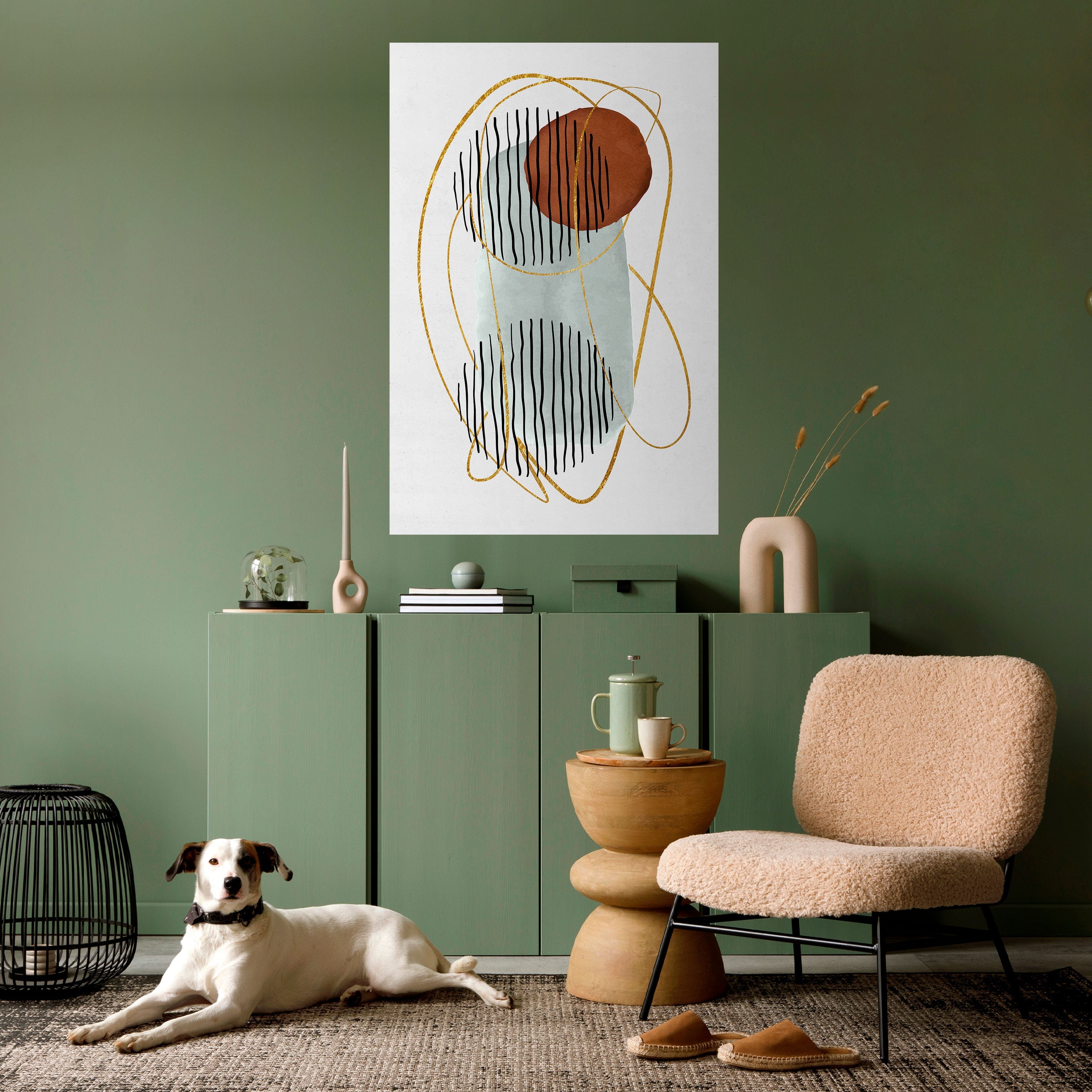 WRAPPED IN MOULD Peel and Stick Vertical Poster