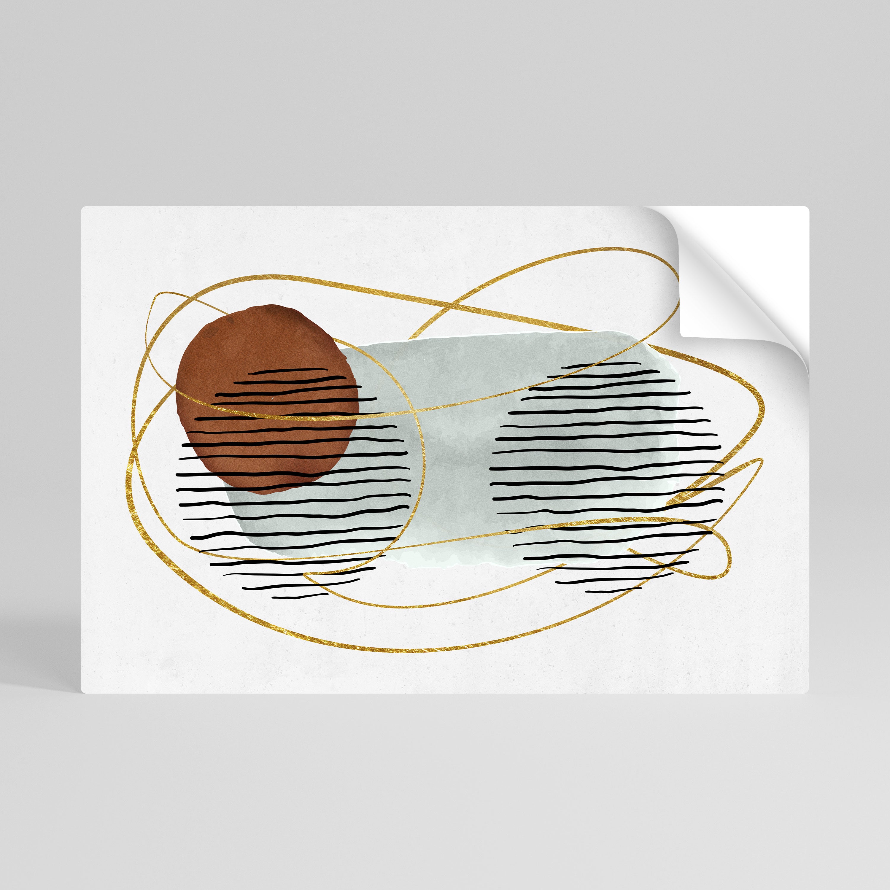 WRAPPED IN MOULD Póster Autocolante Horizontal