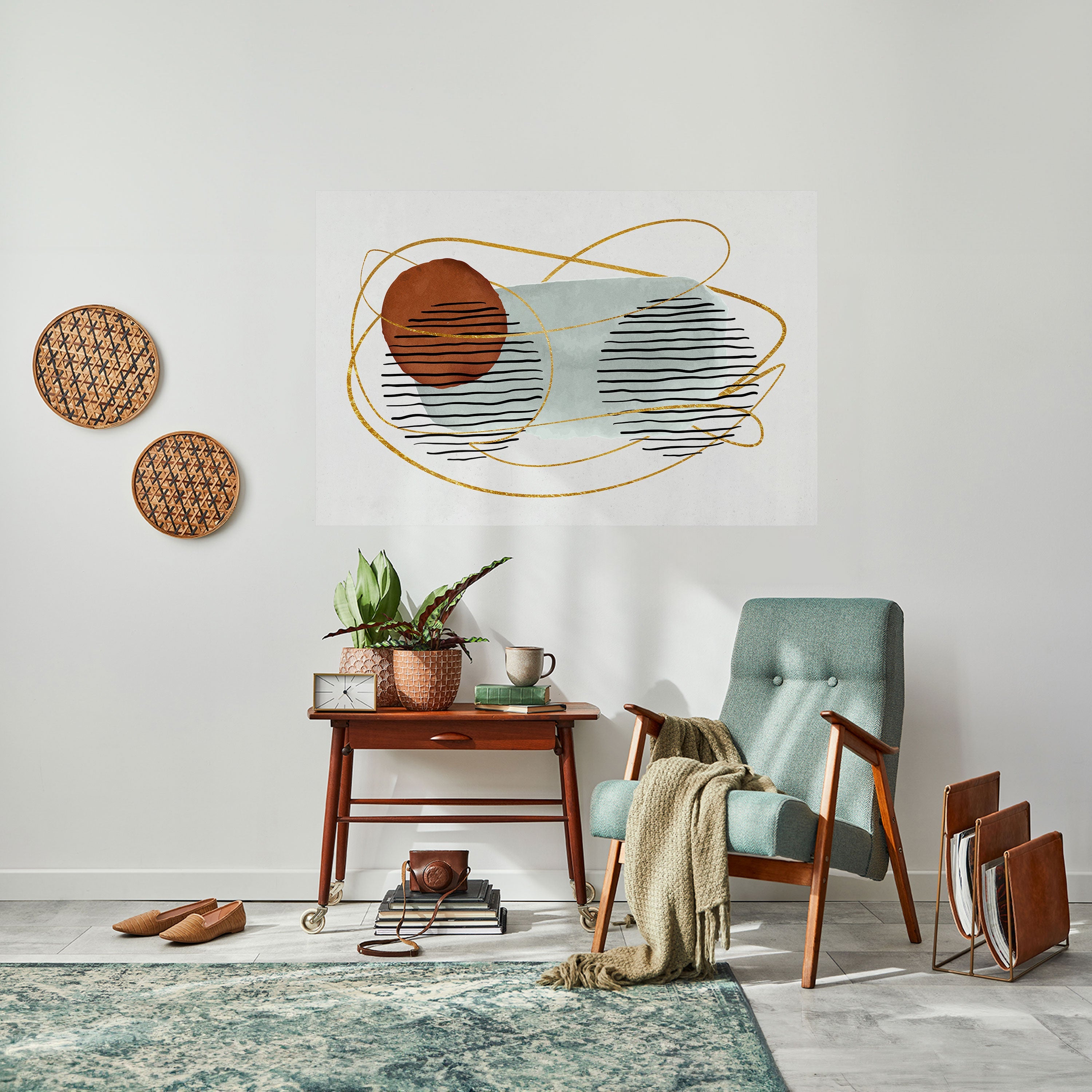 WRAPPED IN MOULD Peel and Stick Horizontal Poster