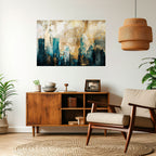 TOWN COLLAPSE Peel and Stick Horizontal Poster