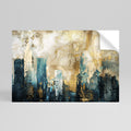 TOWN COLLAPSE Peel and Stick Horizontal Poster