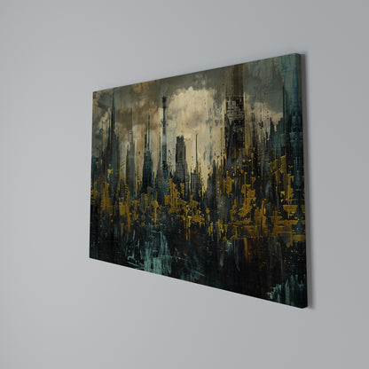 TOWN OBSCURE Horizontal Canvas Print