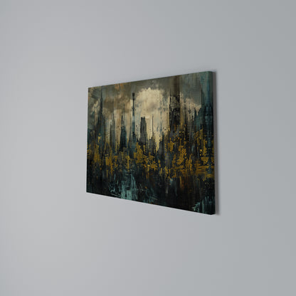 TOWN OBSCURE Horizontal Canvas Print