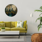 TOWN OBSCURE Round Wall Art