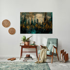 TOWN OBSCURE Peel and Stick Horizontal Poster