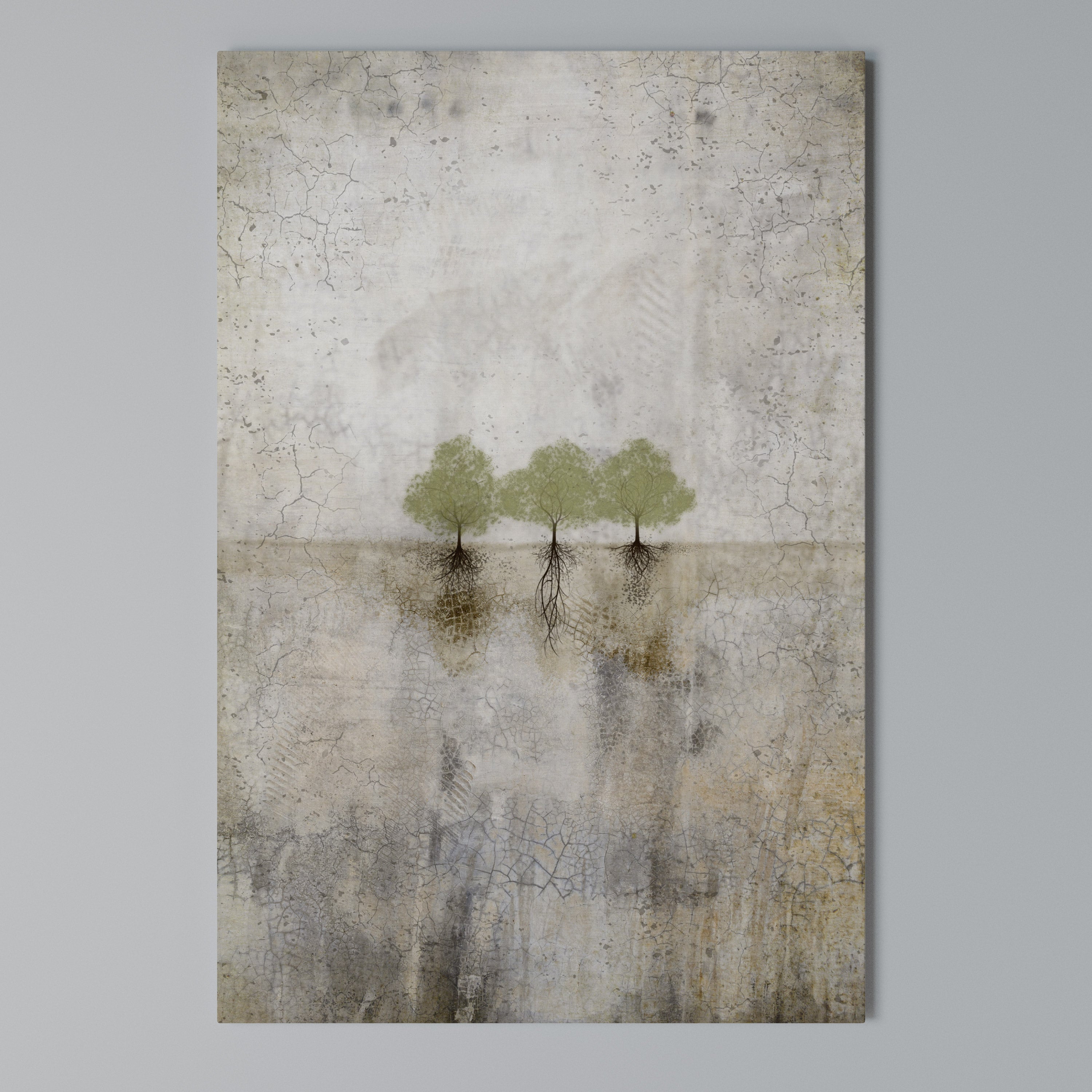 ROOTS OF TIME Vertical Canvas Print