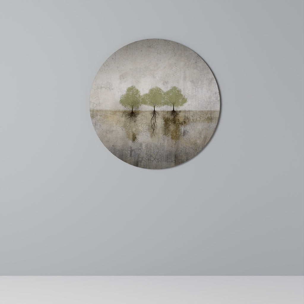 ROOTS OF TIME Quadro Redondo Decorativo
