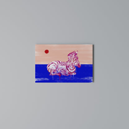 FANCIFUL ZEBRA Horizontal Canvas Print