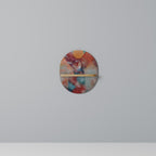 THE DEER MOUNTAIN Prateleira Oval Decorativa em Efeito Carvalho