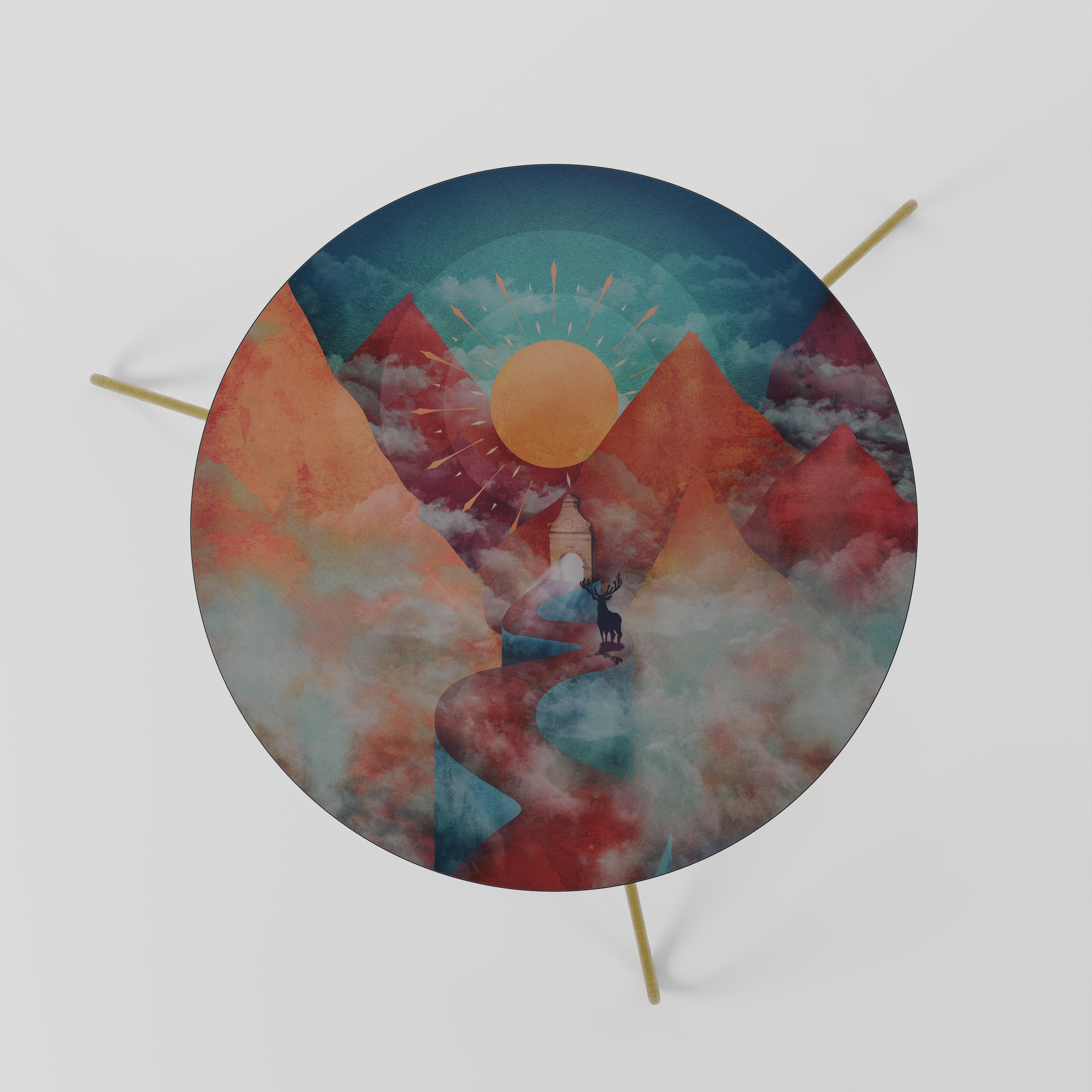 THE DEER MOUNTAIN Mesa de Centro 60