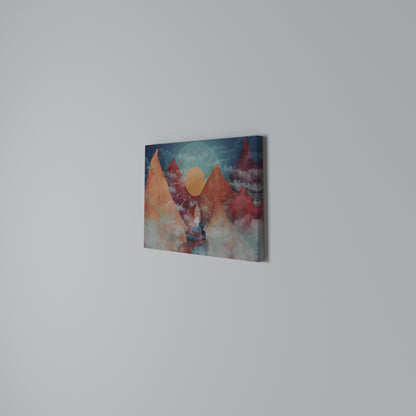 THE DEER MOUNTAIN Horizontal Canvas Print