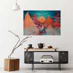 THE DEER MOUNTAIN Peel and Stick Horizontal Poster