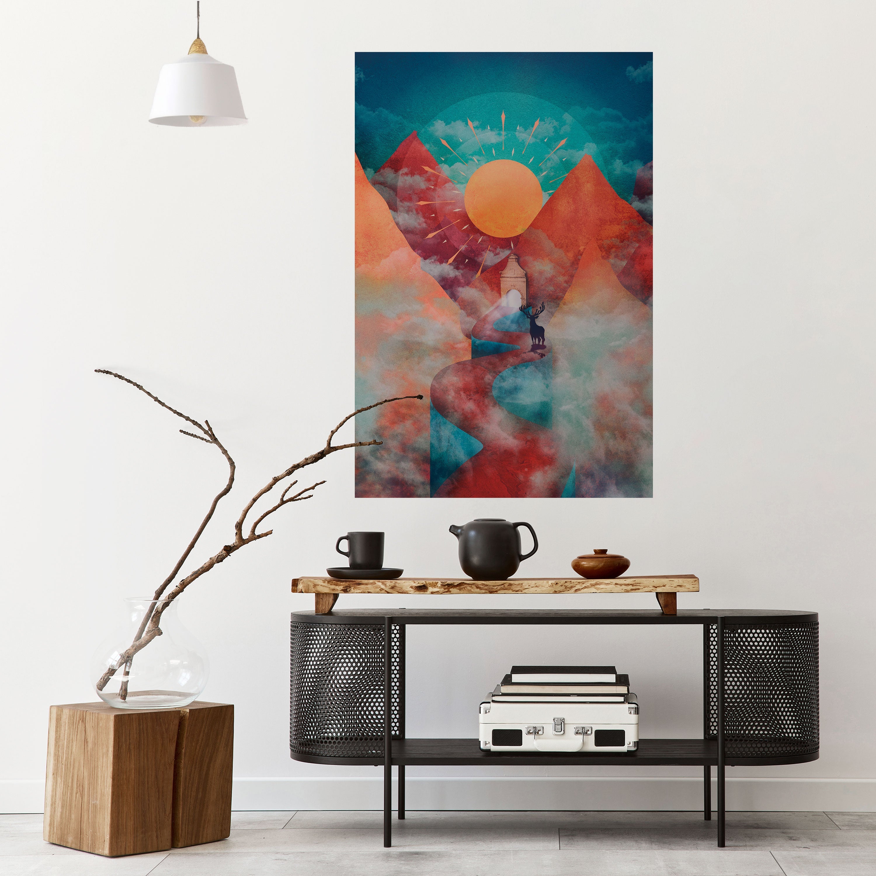 THE DEER MOUNTAIN Poster Vertical Autocolante