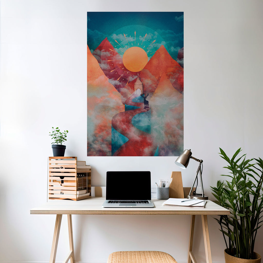 THE DEER MOUNTAIN Poster Vertical Autocolante