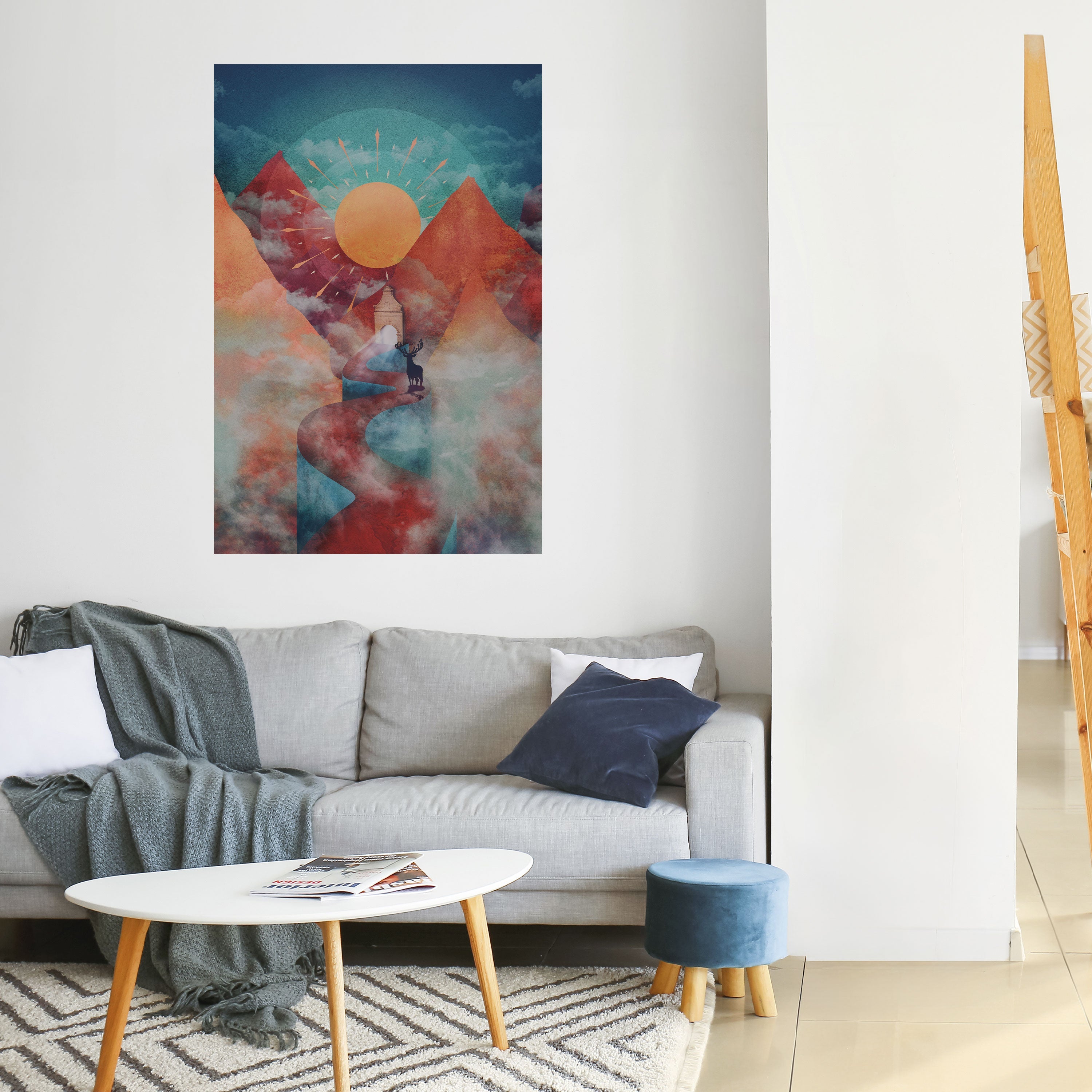 THE DEER MOUNTAIN Poster Vertical Autocolante