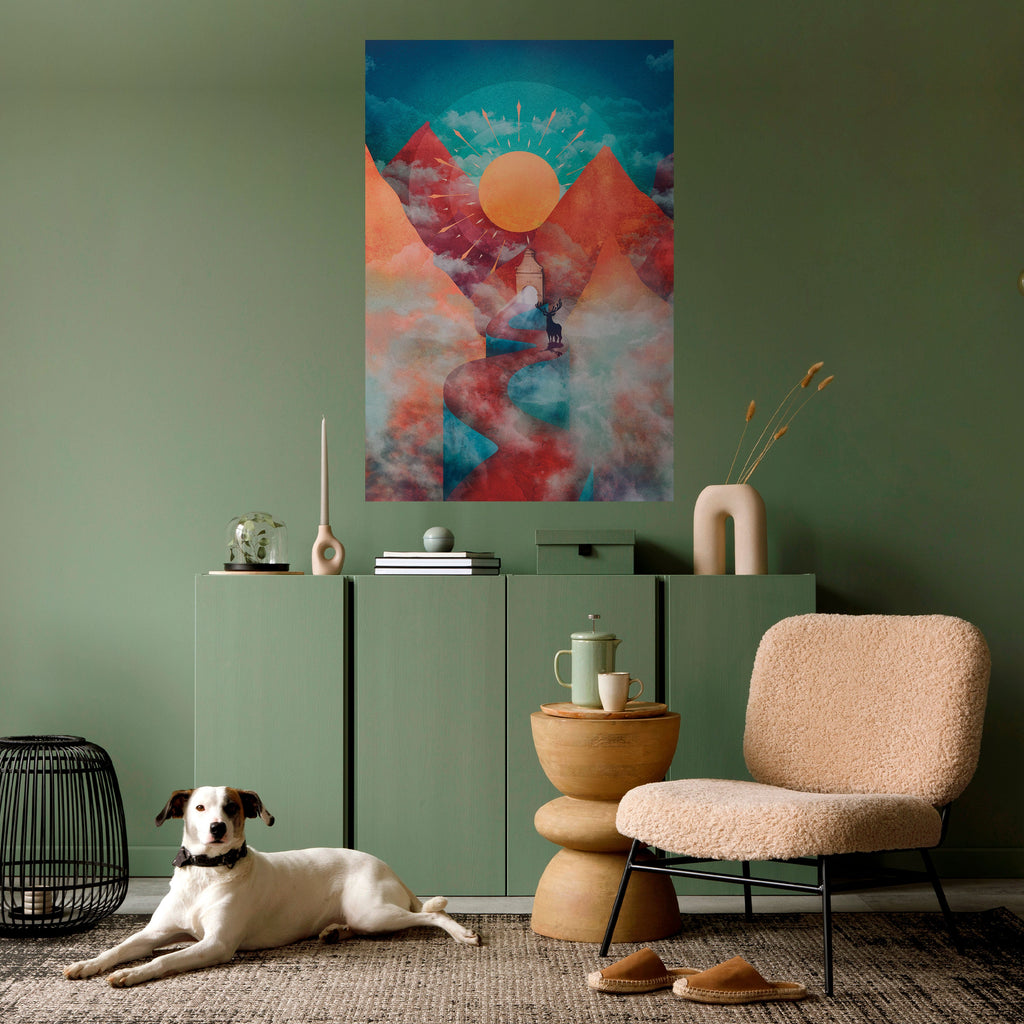 THE DEER MOUNTAIN Poster Vertical Autocolante