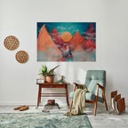 THE DEER MOUNTAIN Peel and Stick Horizontal Poster