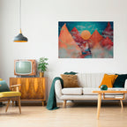 THE DEER MOUNTAIN Peel and Stick Horizontal Poster