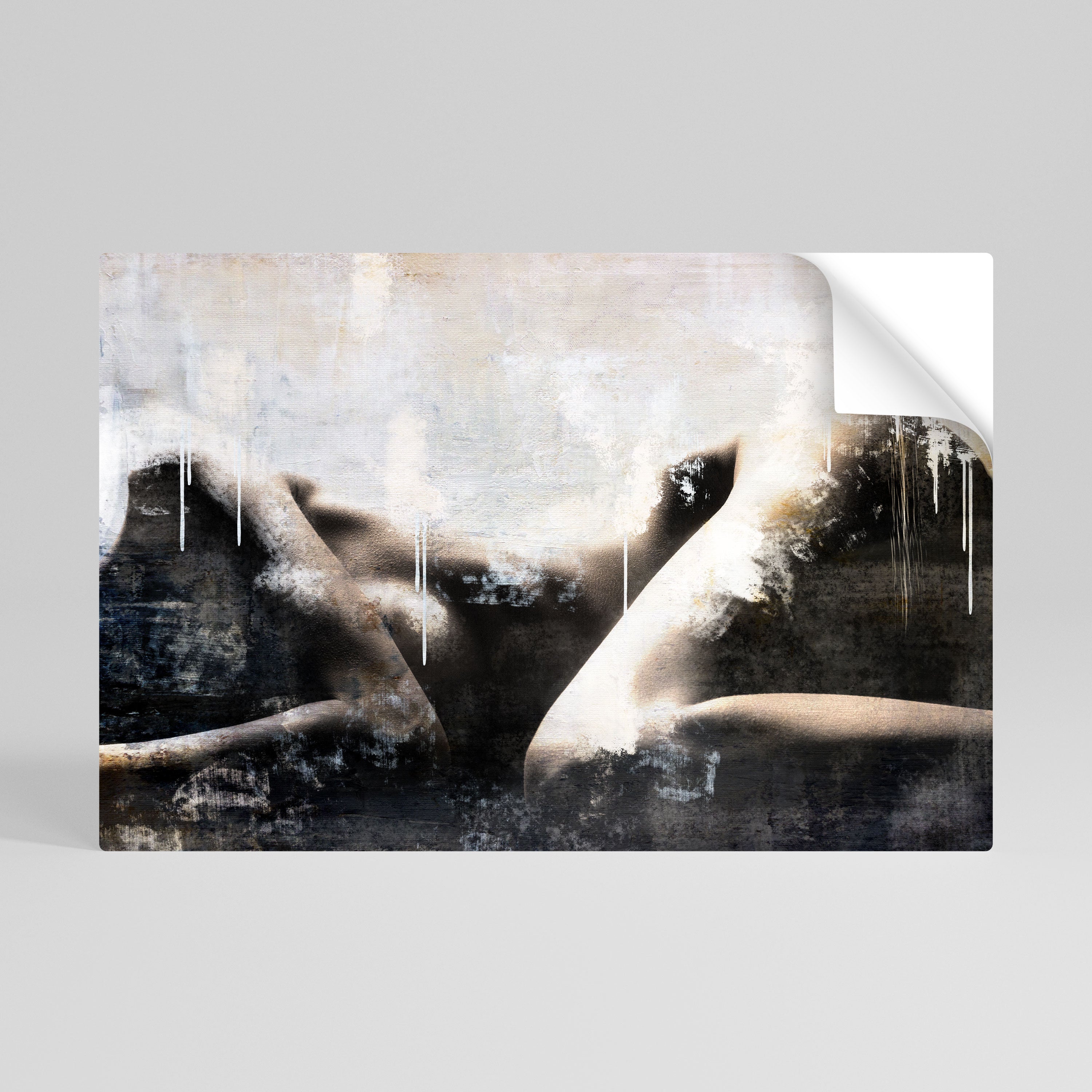 WAIST OF TIME Peel and Stick Horizontal Poster