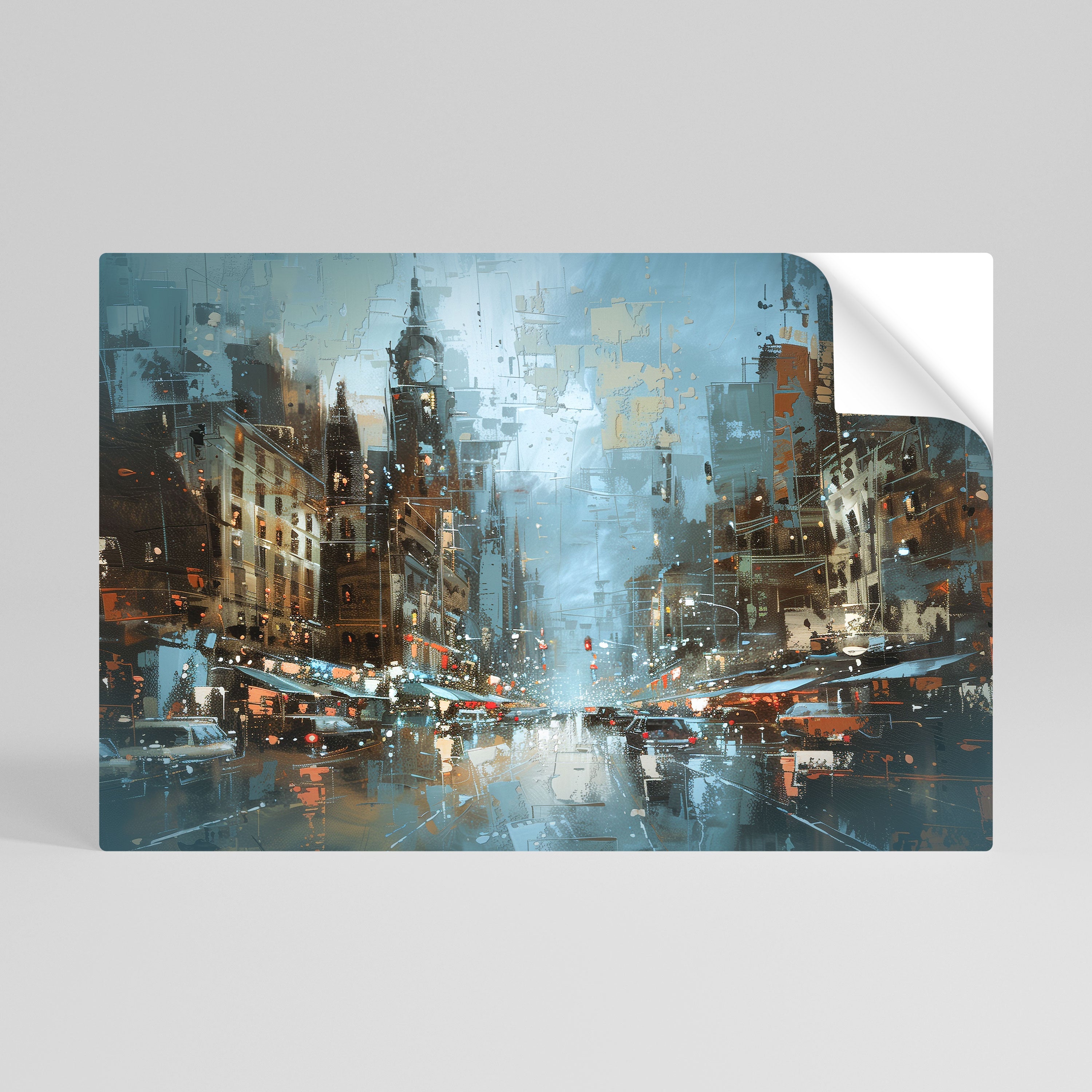 URBAN FEVER Peel and Stick Horizontal Poster