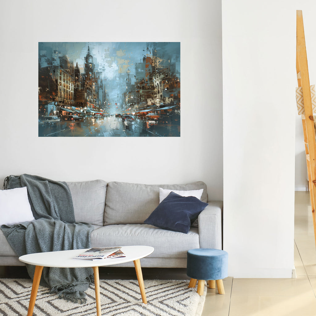 URBAN FEVER Peel and Stick Horizontal Poster