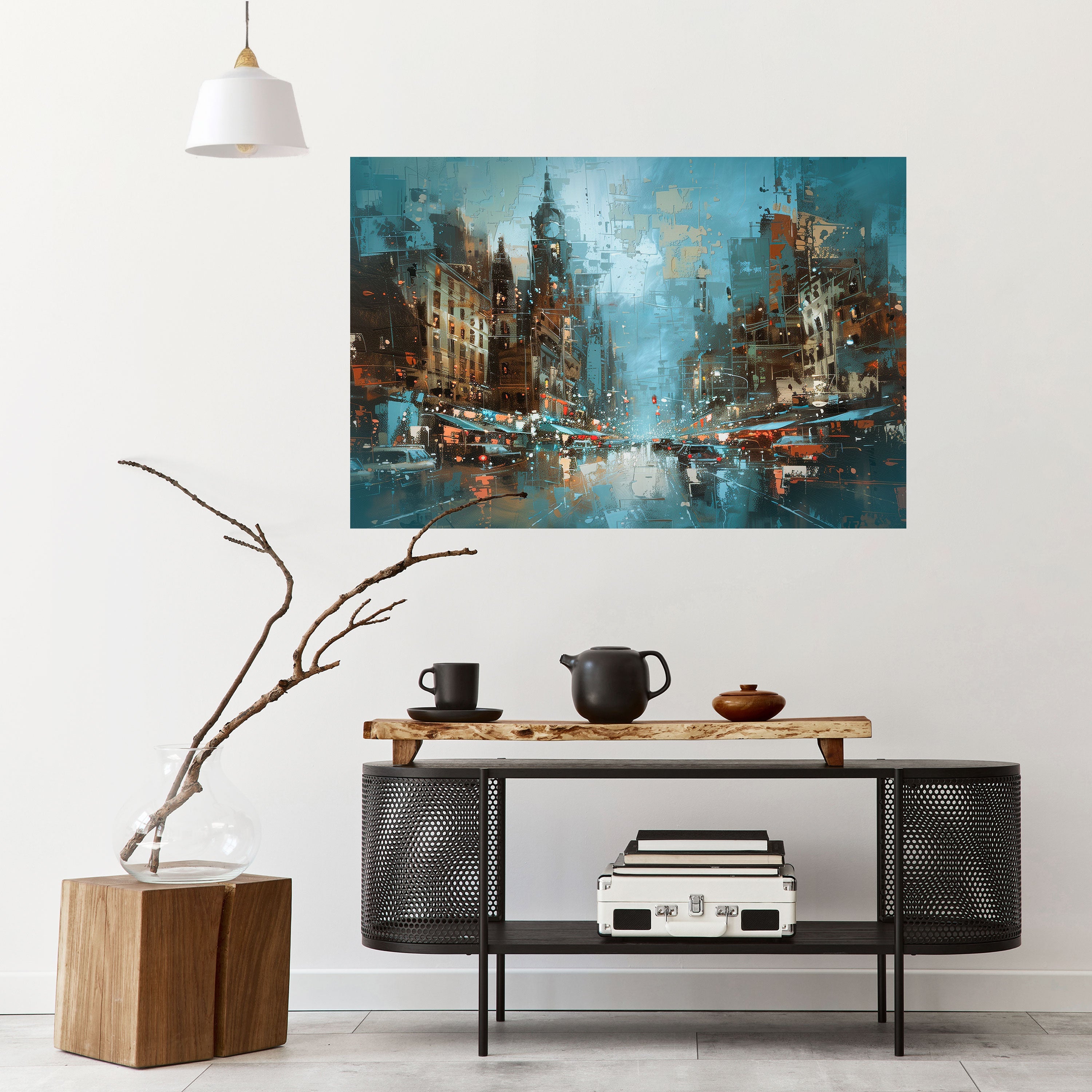 URBAN FEVER Peel and Stick Horizontal Poster