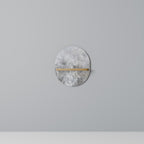 WHITE WHISPER Prateleira Oval Decorativa em Efeito Carvalho