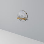 WHITE WHISPER Prateleira Redonda Decorativa em Efeito Carvalho