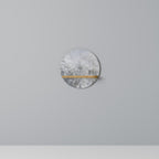 WHITE WHISPER Prateleira Redonda Decorativa em Efeito Carvalho