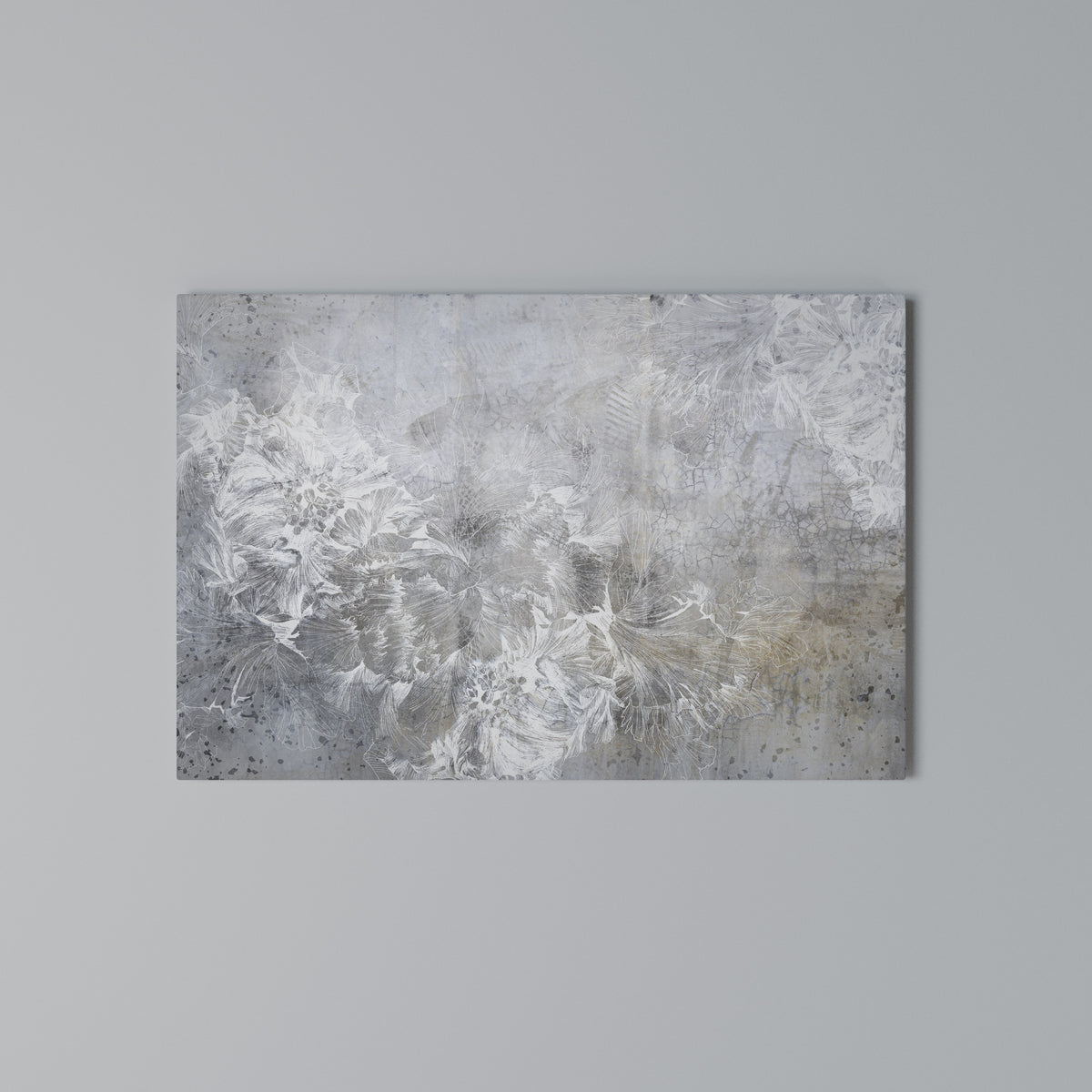 WHITE WHISPER Horizontal Canvas Print