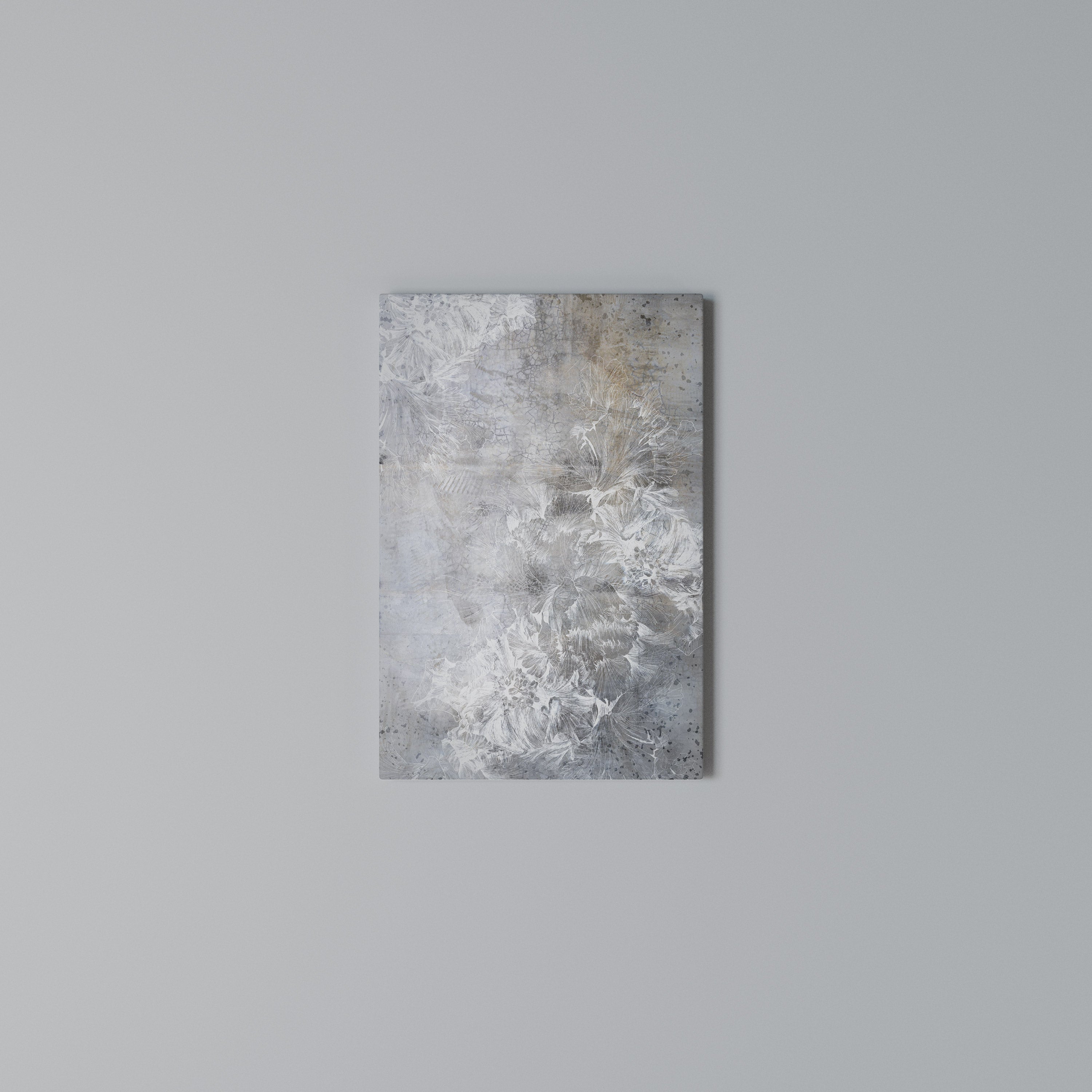 WHITE WHISPER Vertical Canvas Print