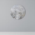 WHITE WHISPER Round Wall Art