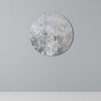 WHITE WHISPER Round Wall Art