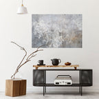 WHITE WHISPER Peel and Stick Horizontal Poster