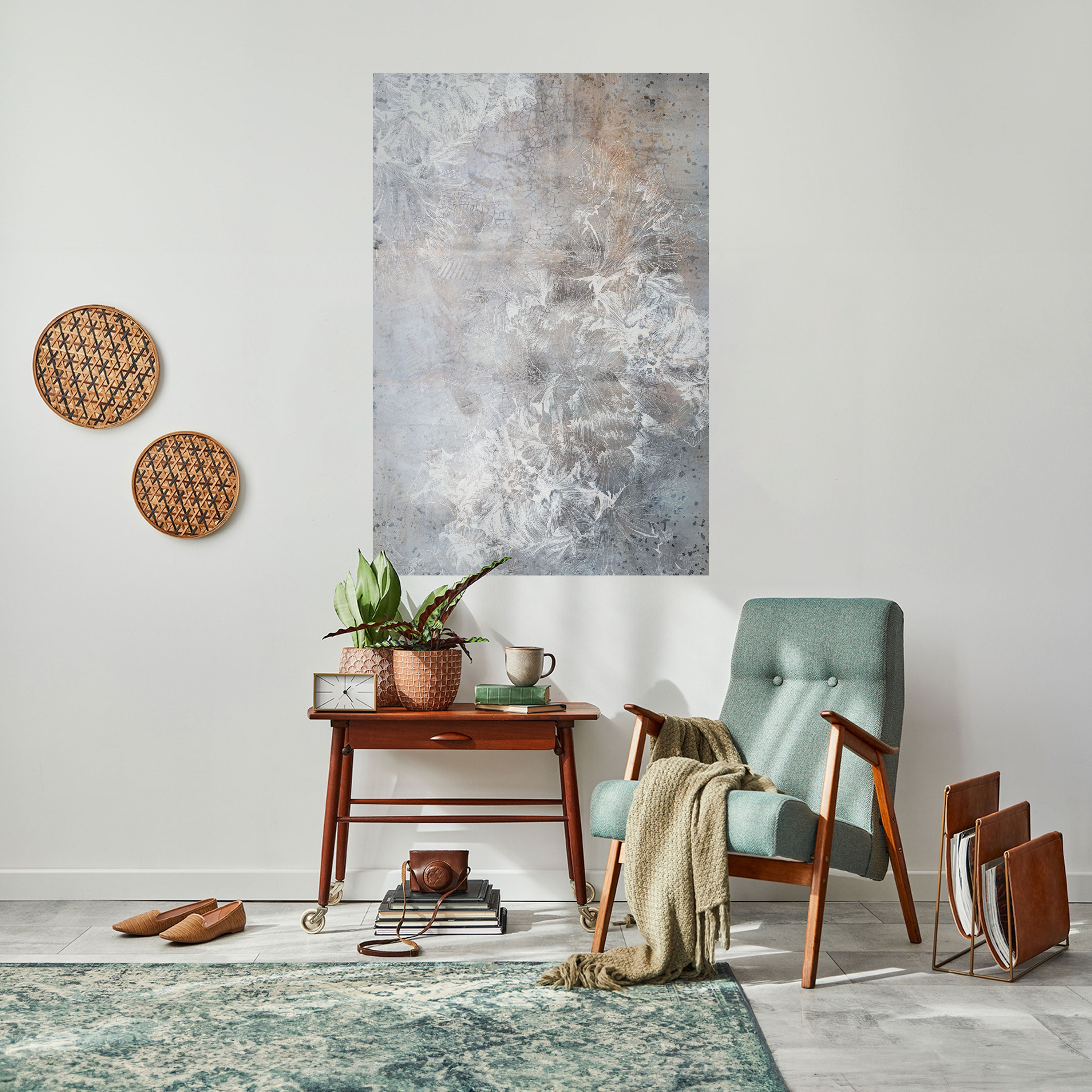 WHITE WHISPER Poster Vertical Autocolante