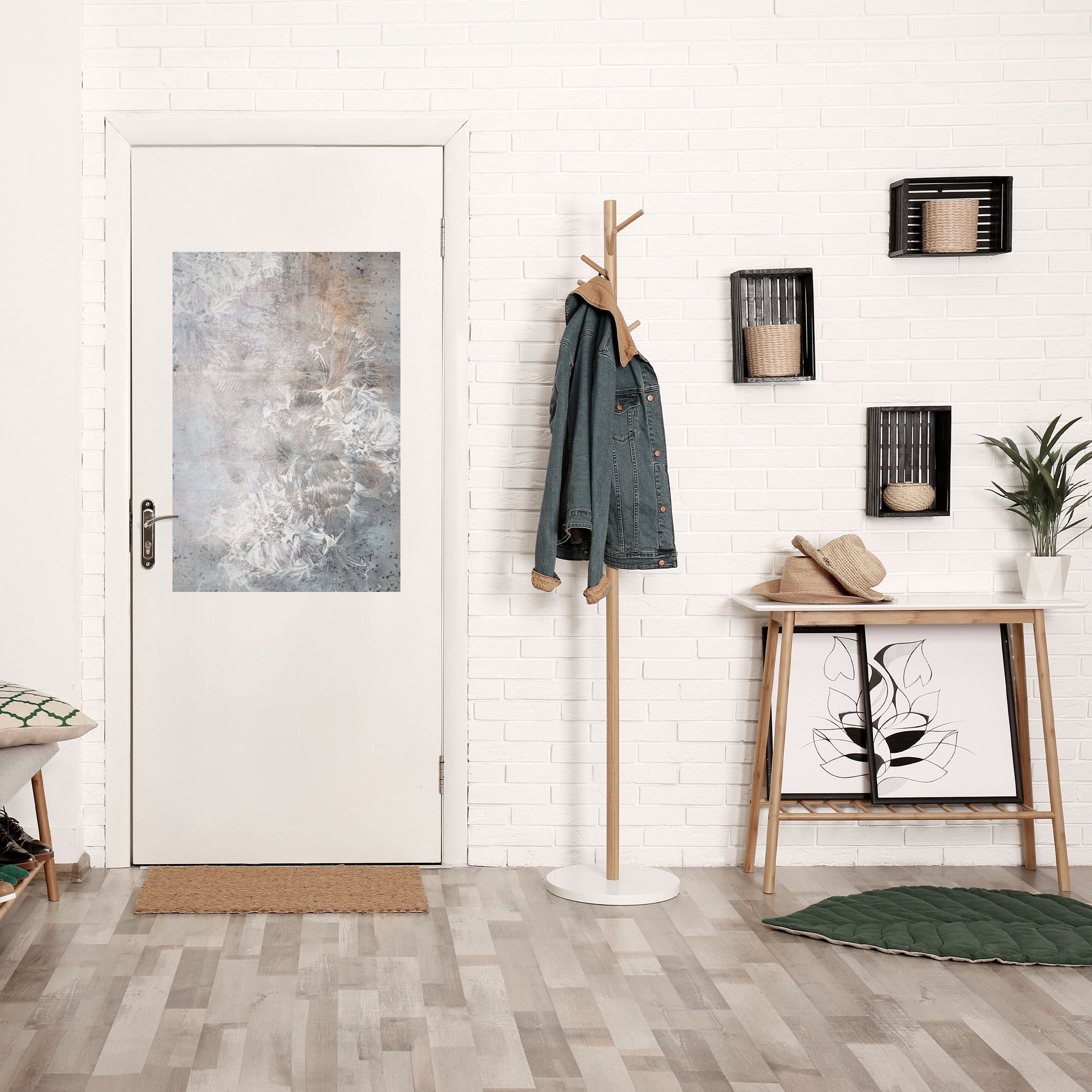 WHITE WHISPER Poster Vertical Autocolante