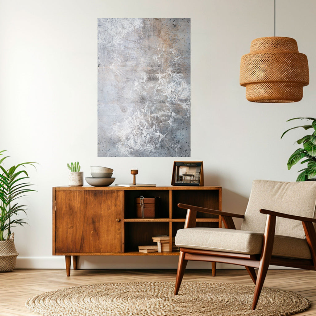 WHITE WHISPER Poster Vertical Autocolante