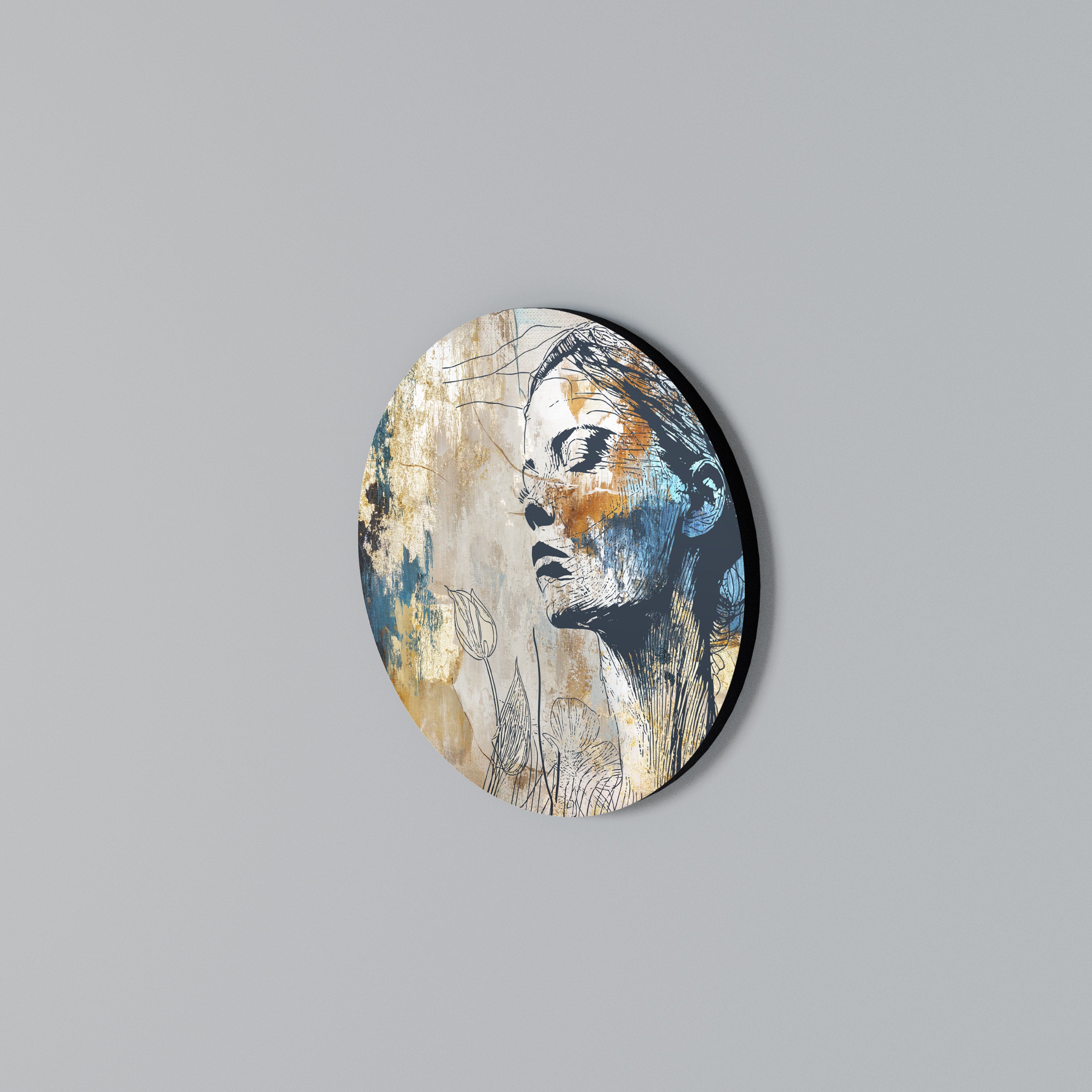 BREAK THE SILENCE Arte de Parede Redonda