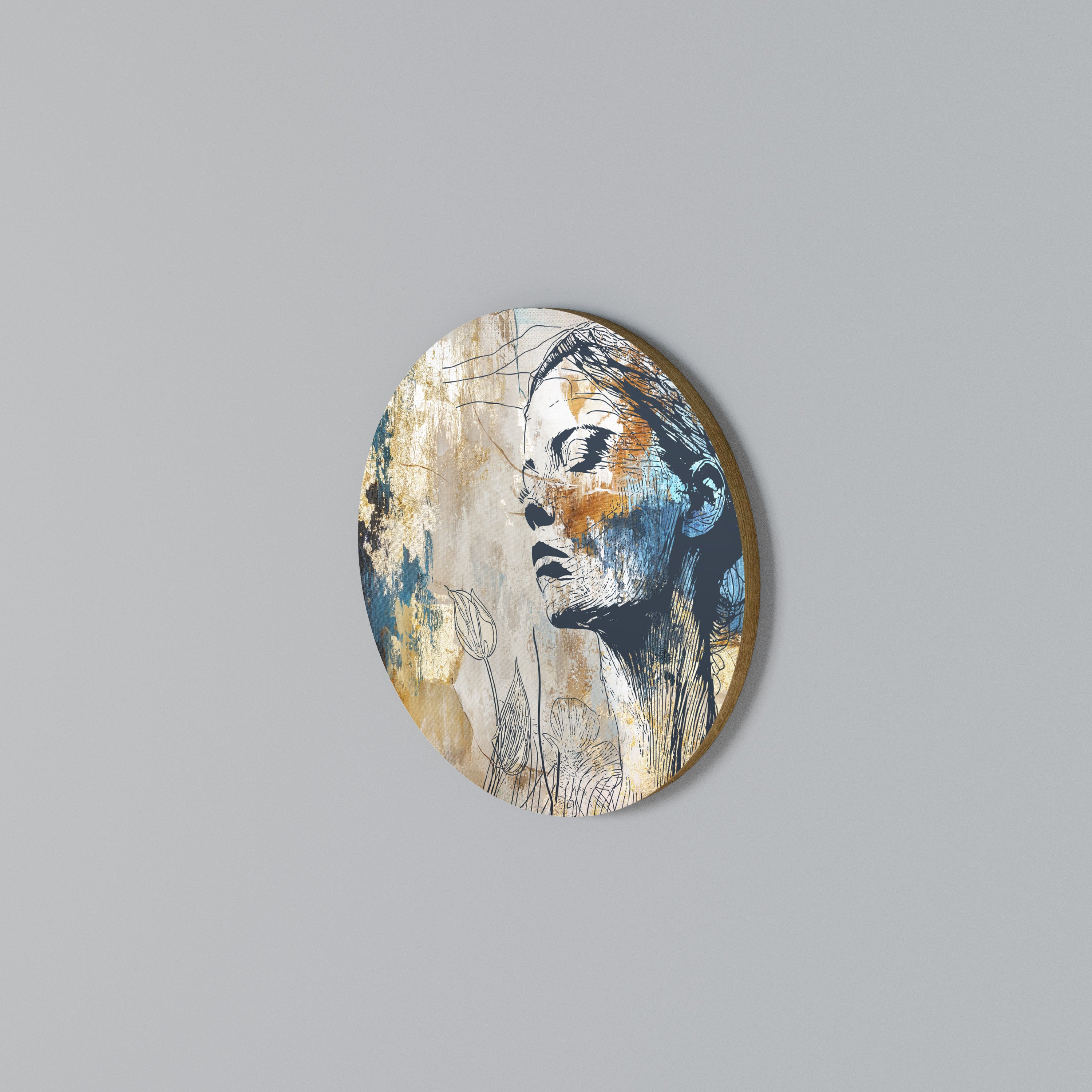 BREAK THE SILENCE Arte de Parede Redonda