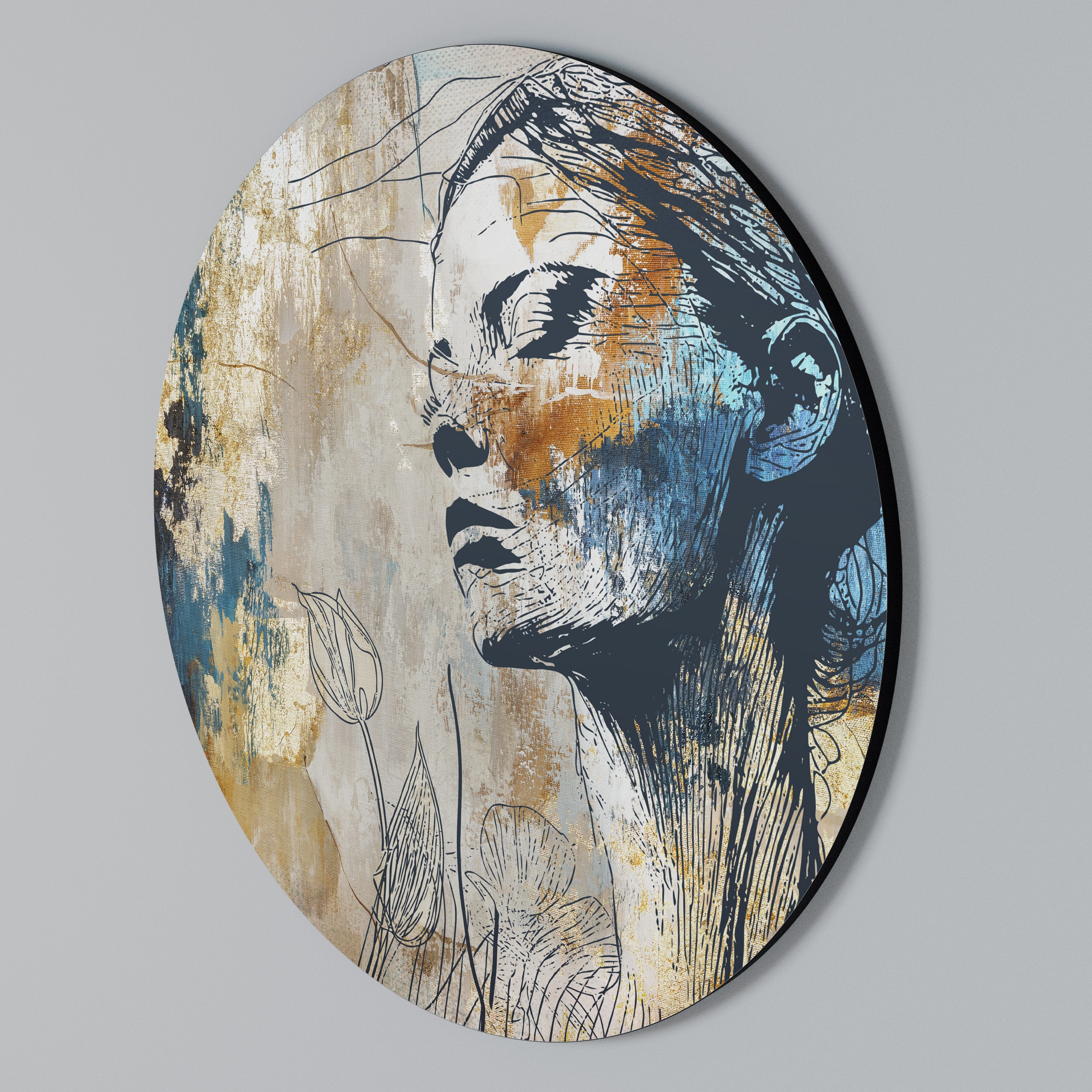 BREAK THE SILENCE Arte de Parede Redonda