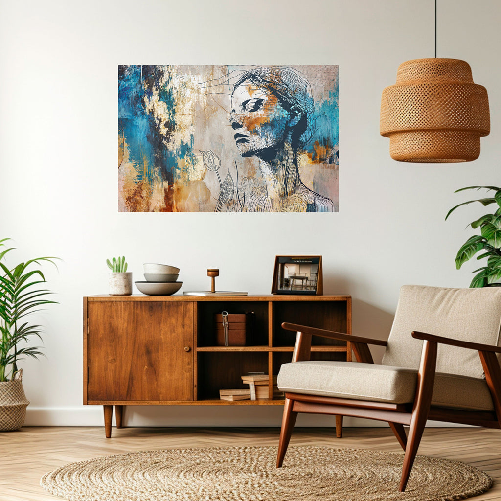 BREAK THE SILENCE Peel and Stick Horizontal Poster