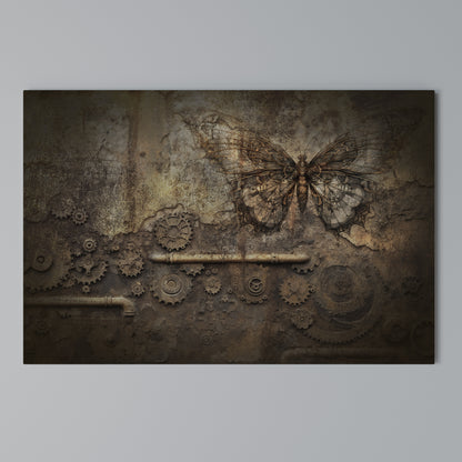 MECHANICAL BUTTERFLY Horizontal Canvas Print
