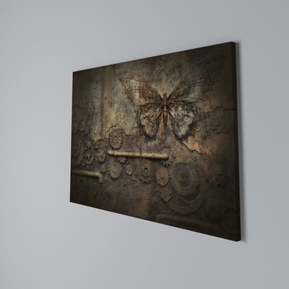 MECHANICAL BUTTERFLY Horizontal Canvas Print