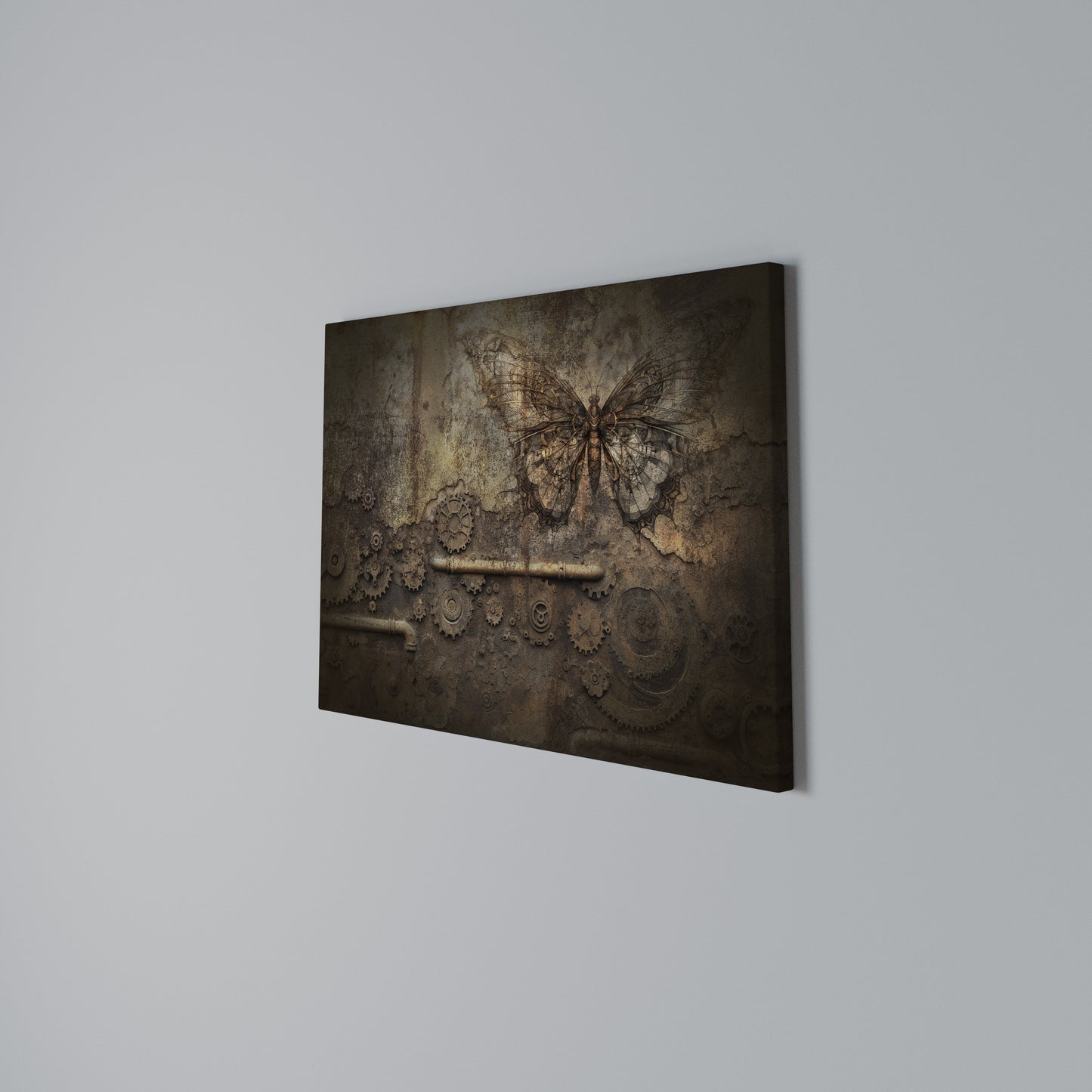 MECHANICAL BUTTERFLY Horizontal Canvas Print